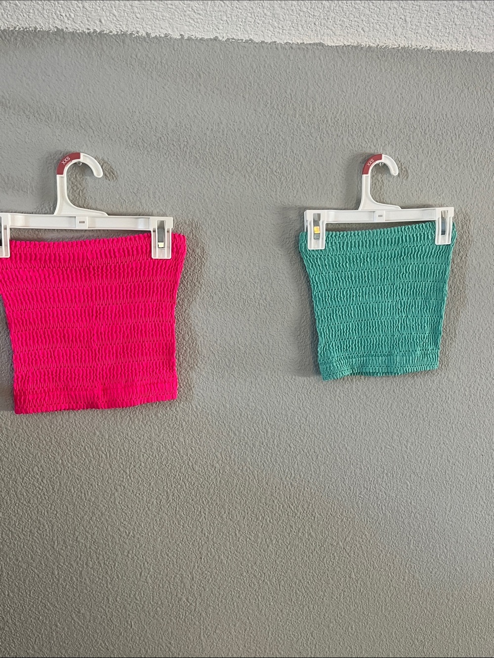 Women’s Stretch Tube Tops - Pink and Teal